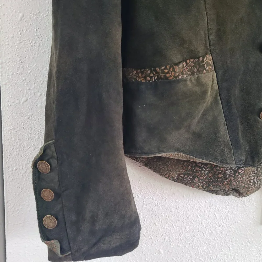 Vintage Zeiler Fritz Lichtenauer Traditional German Oktoberfest Suede‎ Outfit M